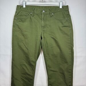 Patagonia Women's Green Casual Pants Organic Cotton Blend‎ Comfort Size 6